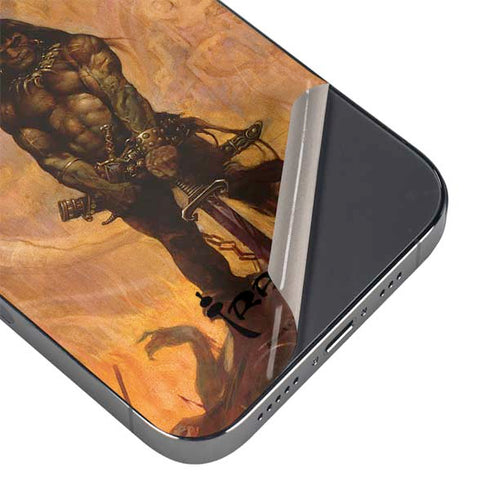 Barbarian by Frazetta iPhone 16 Pro Skin